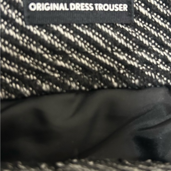 Ann Taylor LOFT Black White Tweed Pants High Waist Wide Leg Trousers Size 6 - Picture 8 of 10